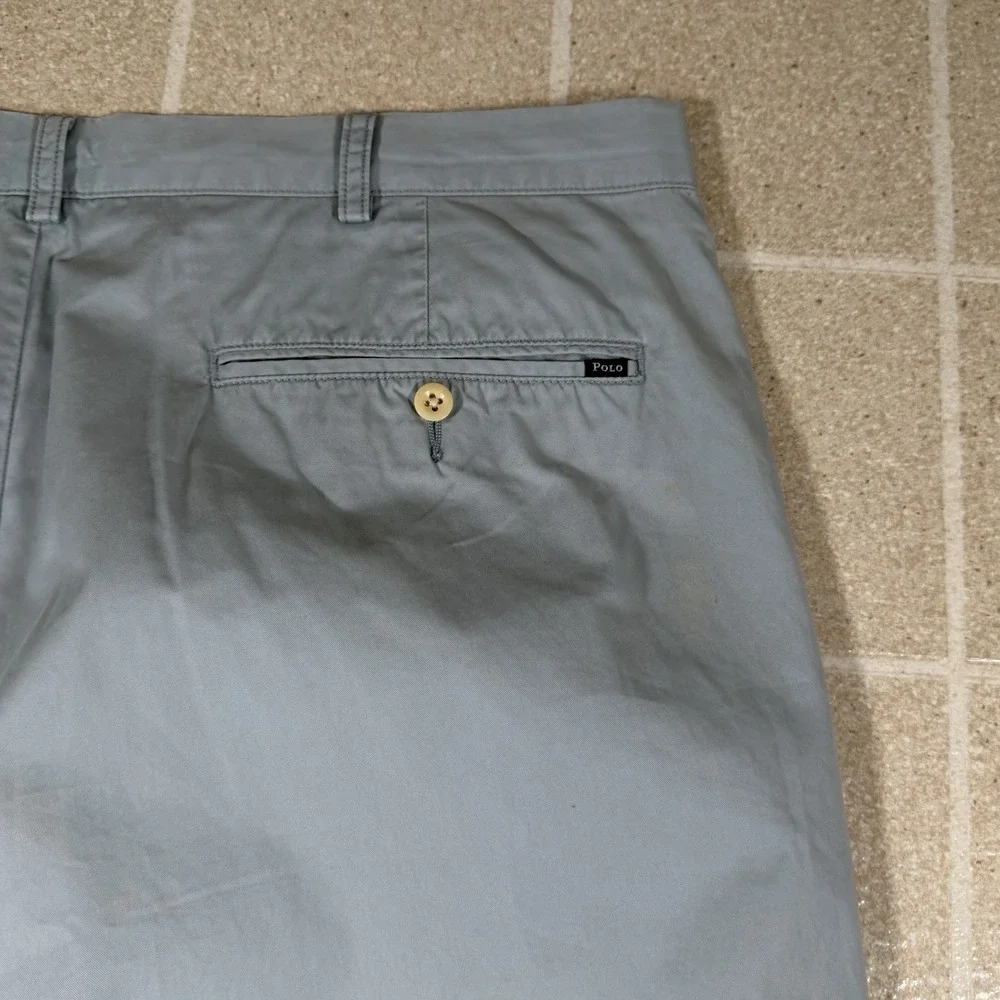 VTG Polo Ralph Lauren Chino Pants 40x30 Light Blue Suffield Straight Pony Preppy